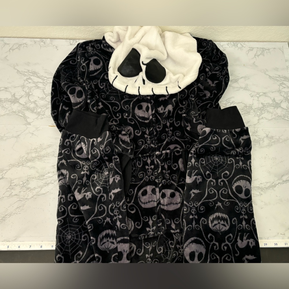 The Nightmare Before Christmas Jack Skellington One Piece Womens M Hooded - Picture 3 of 6